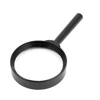uxcell Plastic Frame 45mm Lens 2X Handheld Magnifier Magnifying Glass Jewelry Loupe