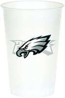 Creative Converting Officially Licensed NFL Printed Plastic Cups, 8-Count, 20-Ounce, Philadelphia Eagles
