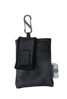 PumpCases Designer Insulin Pump Case w/Carabiner Clip (t:Slim, Black Water-Color)