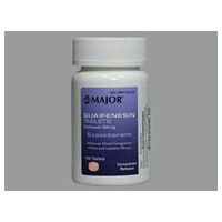 MAJOR GUAIFENESIN IR 200MG TABLETS EXPECTORANT 100ct