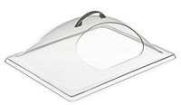 Carlisle PSD13CH07 Clear 13-Inch Center Cut Dome Cover with Handle