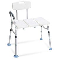OasisSpace Tub Transfer Bench 400 lb - Heavy Duty Bath & Shower Transfer Bench - Adjustable Handicap Shower Chair with Reversible Backrest Medical Bathroom Aid for Disabled, Seniors, Bariatric(400lbs)