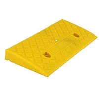 Plastic Light Ramp, Pressure-Resistant Triangular Curb Ramp, Hotel Restaurant Supermarket Threshold Pad Road Traffic Safety Uphill Pad (Size: 50 22 5cm) (Color : Yellow)