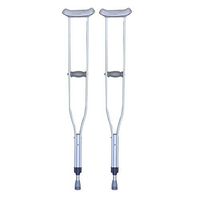 Underarm Crutches, Adjustable Height Aluminum Cane Non-Slip Thickening and Folding, Suitable for The Elderly and Children As Well As Fractures and Disabled People