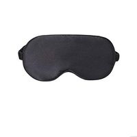 NMM Global Mulberry Natural Silk Sleep Mask for Women & Men with Elastic Strap, Super Soft Sleeping Eye Mask for Adults 9 Color Options (Black)