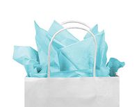 Gift Expressions Gift Tissue Paper Bulk, 20 x 20 Inches, 120 Count, Light Blue Square Gift Wrapping Tissue Paper for Gift Bags, Paper Bags, DIY Craft Supplies, Premium Quality Gift Wrap