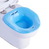 Sitz Bath Over The Toilet Perineal Soaking Bath, Hemorrhoidal Relief, Pregnant Women, The Elderly, Blue
