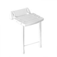 Renxiarx Folding Commode Chair,Shower Chair Bathrooms,Non-Slip Bath Stool Adjustable Leg Pregnant Women, Children,The Elderly and The Disabled Folding Bath Seat