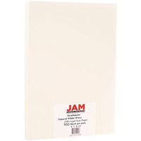 JAM PAPER Legal Strathmore 24lb Paper - 8.5 x 14 - Nautral White Wove - 500 Sheets/Ream