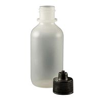 Boston Round Squeeze Bottle with Black Luer Lock Cap, 2 oz.
