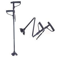 Crutches Folding Cane - Aluminum Walking Aids with LED Light - Lightweight, Collapsible, Fashionable, Foldable Travel Stick, Easy Fold up - for Men, Women, Elder