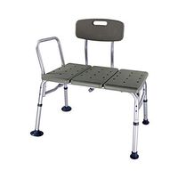 RXRENXIA Adjustable Shower Bench, Portable Medical Stool with Adjustable Back and Armrest for Mobility,Perching Stool with Arms and Padded Back