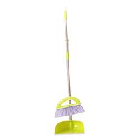 Kylin Express Durable Removable Broom and Dustpan Standing Upright Grips Sweep Set with Long Handle, E2