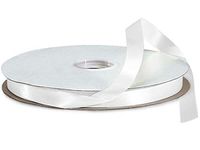 White Double Faced Satin Ribbon 5/8"x100 yds 100% Polyester (2 Spools) - WRAPS-DFS3029