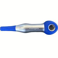 Premium Smoking Pipe with Bowl - Advanced Technology Cough Less Tobacco Maze Pipe self Cools Smoke removes Resin & Tar smoothest Inhale Guaranteed - Silver - Blue