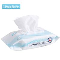 Alcohol Detergent Wipes (1 Pack 80 Pcs), Hand Sanitizer Travel Size Large Wet Wipes for Phone, Elevator, Keyboard
