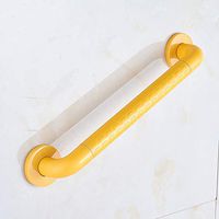 XIHAA Bathroom Tub Toilet Handrail,Stainless Steel Shower Grab Bar, Wall Mount Shower Safety Support Handle,for Elderly Safety Helping Handle,Yellow,50Cm