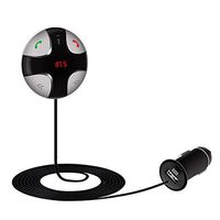 Guzack FM Transmitter Wireless Bluetooth Handsfree Transmitter Caller with Detachable Magnetic Mount TF Card Slot and USB Charger Car Stereo Receiver Wireless Car Kits Home Audio Stereo System