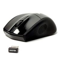 Nexus 2.4G Wireless Optical Silent Laser Mouse with no Click Sound Black SM-9000B, Clear