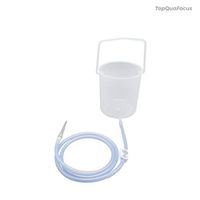 TopQuaFocus Plastic Enema Bucket Kit, Enema Kit, 2 Quart 5.3" Tips for Man Woman