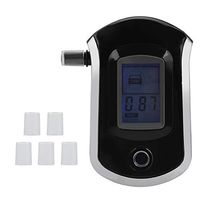Alcoholimetro Breathalyser, Digital Breath Alcohol Tester Professional Car Alcoholimetro Breathalyser with 5 Mouthpieces