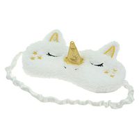 HXINFU Cute Sleeping Eye Mask Plush Unicorn Sleep Mask For Girls Sleep Blinders Gold