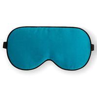 Maxfeel 100% Pure Silk Filled Eye Mask Sleeping Mask Sleep Masks Sleep Masks Sleep Aids Soft and Smooth Solid Colors Hand Washable Big Size 22 * 10cm (Peacock Blue))