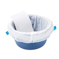 Healifty Commode Liners with Absorbent Pads - 20pcs Disposable Commode Pail Liners - Adult Commode Chair - for Universal Bedside Commode