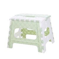 Meidexian888 Creative Folding Step Stool,Plastic Multi Purpose Stool for Outdoor Kitchen Bathroom Bedroom Kids or Adults (Green)