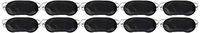 Coobbar 10PCS Travel Rest Eye Sleeping Mask Satin Blindfold Soft Eye Shade Nap Cover Soft Eye Mask Shade Cover (Black)