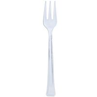 Lillian Mini Plastic Forks, 48-Pack, Clear