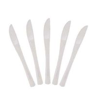 Cutdek Knives Plastic Forks Spoons Knives 50ct Party Catering Picnic Disposable New! (Counts: 50, Colors: Clear)