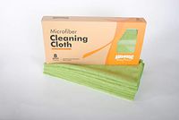 Microfiber Cleaning Cloths, Premium Microfiber Cloth, Green Color, 8 pieces, ABSORBENT, LINT-FREE, STREAK-FREE, For Kitchen, Car, Windows, Glass, All purpose microfiber cloths (Green)