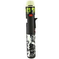 Designer Glow-in-The-Dark Turbo Blue Multi-Purpose Refillable Butane Torch Lighter Stick, Wind Proof - See No Evil