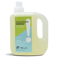 Ingredients Matter Liquid Laundry Soap, Fragrance-Free, 72 fl. oz. 72 Loads HE/Hypoallergenic, Natural, Detergent-Free, Eco-Friendly