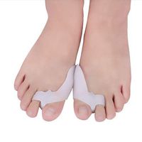 2 Pair Toe Separators Hammer Toe Straightener - Big Toe Spacers with Bunion Shield, Gel Spreader with Joint Guard - Correct Crooked Toes - Bunion Relief for Overlapping, Hallux Valgus, Shoe Friction