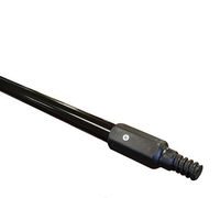 American Select Tubing 3900198 60" Black Powder Coated Metal Broom Handle with Black Hex Thread