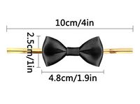 Black Twist Tie Bows for Bakery Candy Lollipop Cello Bag (50 Pack)