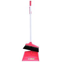 Broom and Dustpan With Long Handle Telescopic Up Household Soft Brush Broom And Dustpan Non-Slip Handle Multi-Function Windproof Broom Set Office Garage Schools Garden Cleaning Tools
