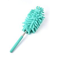 Coohole Dust Brush Retractable Cleaning Brush Removable and Washable Gap Dusting Collector Microfiber Adjustable Long Handle Mop Bedside Sweep Flexible for Home Bedroom Kitchen