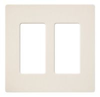 Lutron Claro 2 Gang Decorator Wallplate, SC-2-ES, Eggshell