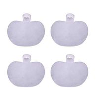 Ibnotuiy 2 Pairs Silicone Ball of Foot Cushion Pads Reusable Soft Gel Forefoot Ball Metatarsal High Heel Inserts Gel Foot Cushion (White)
