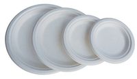 Yens Sugarcane Bagasse Disposable Eco-Freindly Round Plate, 9 inches GP-09 (500PCS)