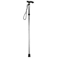 Xqr Old Man's Cane Folding Crutches Old Non-Slip Ultra-Lighting Aluminum Alloy Walking Stick Walker Adjustable Telegraphic Outdoor Walking Stick,Gray