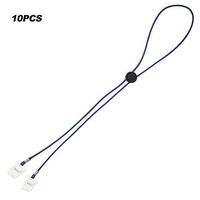 Best Quality 10pcs Napkin Clip Adjustable Length Flexible Lanyard Tissue Clips Holder, Black Adult Bib - Accessories Car, Car Accessories, Sun Visor, Adult Bib