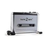 Tape2MP3 Portable USB Cassette to MP3 Sound Converter w/Auto-Reverse (Silver) - Rip Your Old Cassettes to MP3!