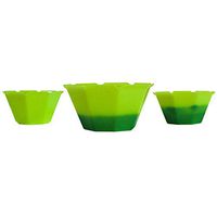 Petali 3 oz Color Changing Gelato Cups - Neon Green to Green, Small Plastic Cup That Changes Color When Cold, Great For Gelato, Ice Cream, Birthdays And So Much More!