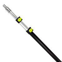 Pomatree 5-12 Foot Telescoping Extension Pole | Strong and Sturdy Multi-Purpose Extendable Pole | Screw-On Window Washing Cleaning Tools, Light Bulb Changer, Paint Roller and Duster Attachments