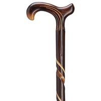 Unisex Derby Cane Natural Chestnut  -Affordable Gift! Item #DHAR-9105500