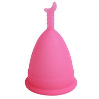 Hengsong Reusable Feminine Protection Cup Menstrual Cup 12 Hours (Big, Pink)